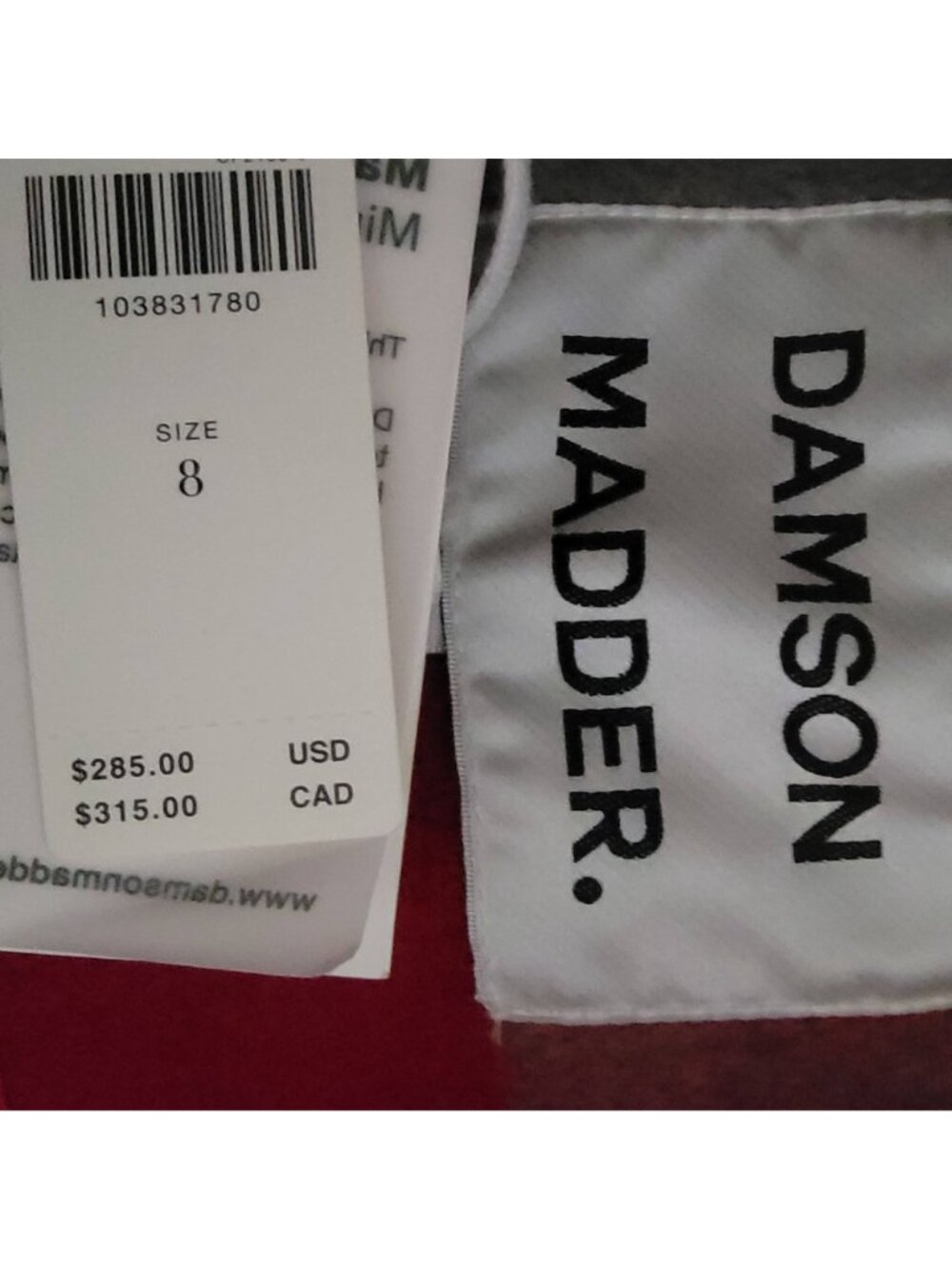 Damson Madder Wool Mock Neck Bomber Coat Town & Country Heritage Twee Womens 8 - Picture 12 of 12